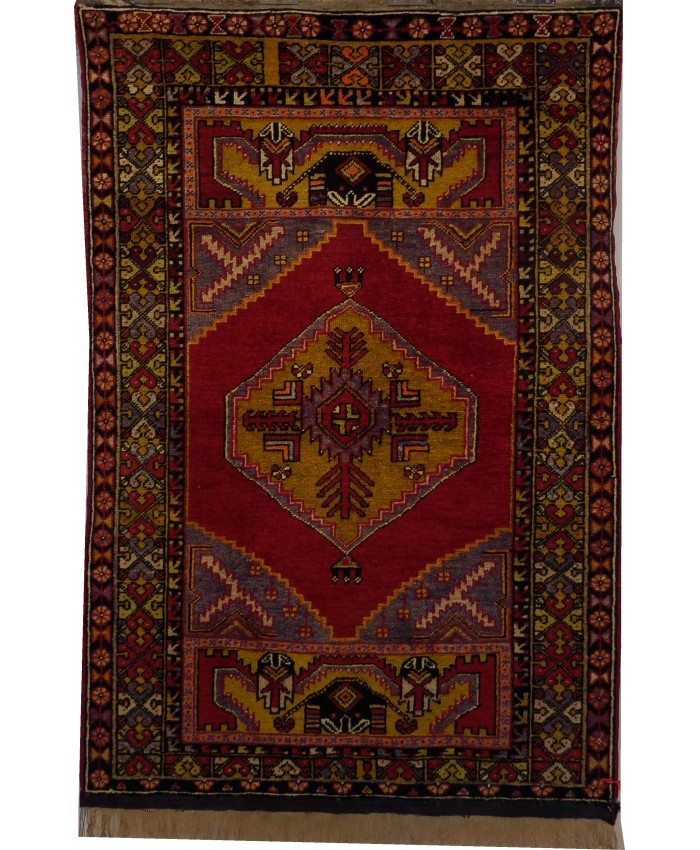 Turkish Cappadocia Ortakoy Nomadic Handmade Wool on Wool Carpet – FREE SHIPPING..!