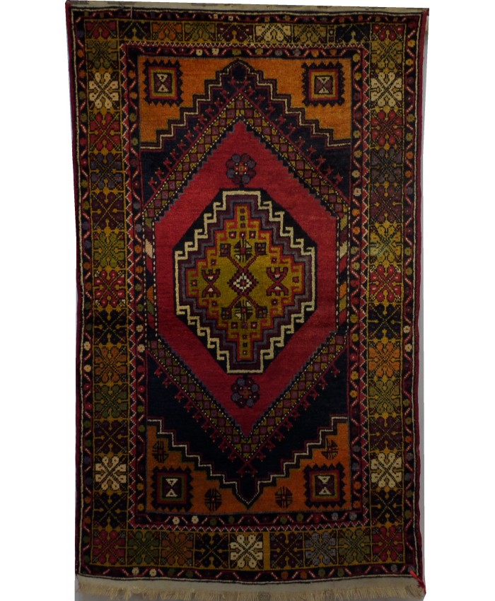Turkish Cappadocia Ortakoy Nomadic Handmade Wool on Wool Carpet – FREE SHIPPING..!
