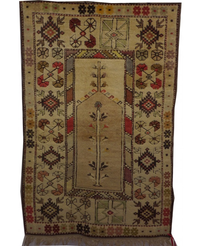 Turkish Milas Nomadic Handmade Wool on Wool Carpet – FREE SHIPPING..!