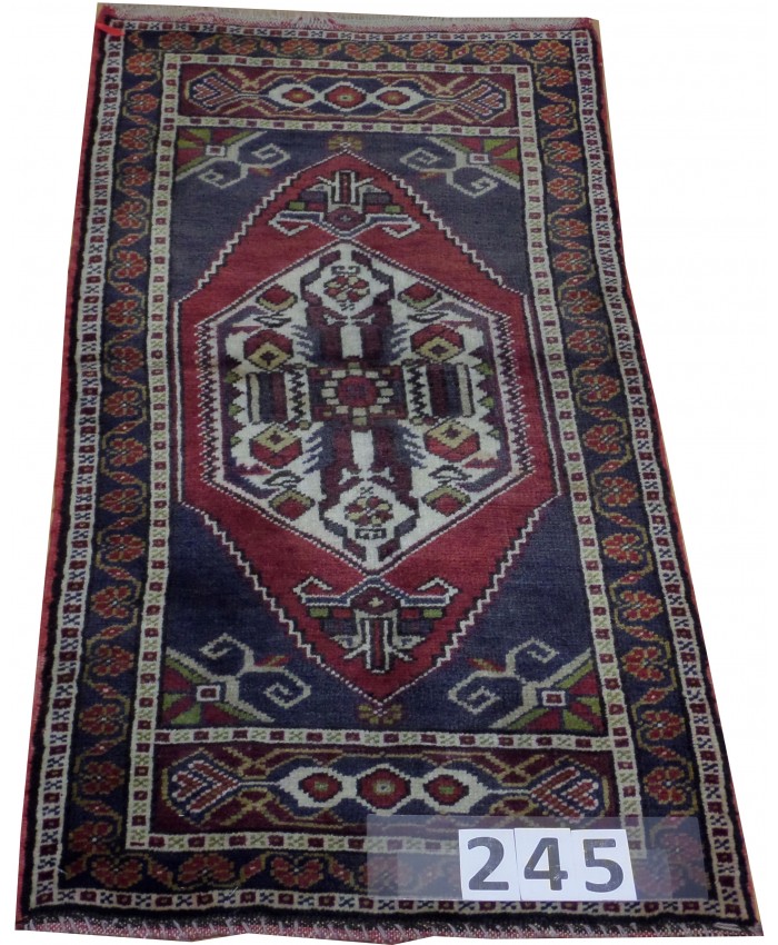 Turkish Niğde Taşpınar Nomadic Handmade Wool on Wool Carpet – FREE SHIPPING..!