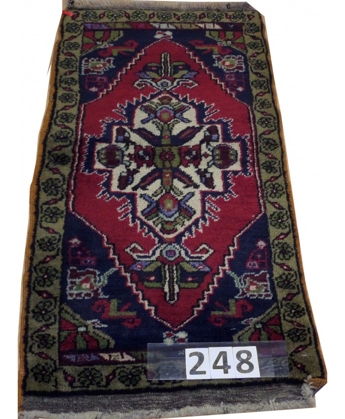 Turkish Niğde Taşpınar Nomadic Handmade Wool on Wool Carpet – FREE SHIPPING..!