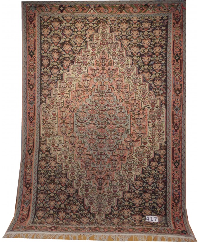 Handmade Hakkari Yüksekova Sine Original Wool On Cotton Kilim – FREE SHIPPING..!