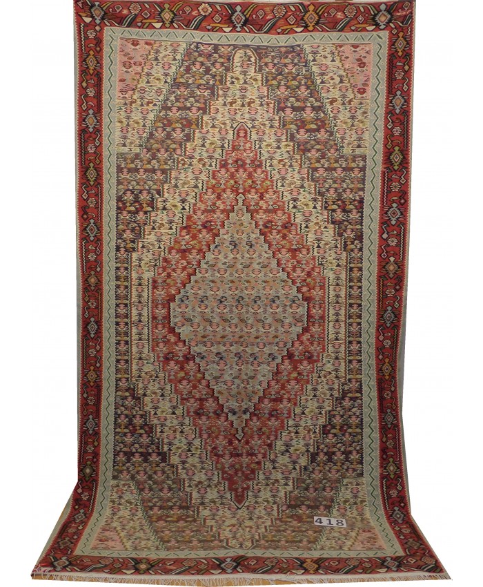 Handmade Hakkari Yüksekova Sine Original Wool On Cotton Kilim – FREE SHIPPING..!