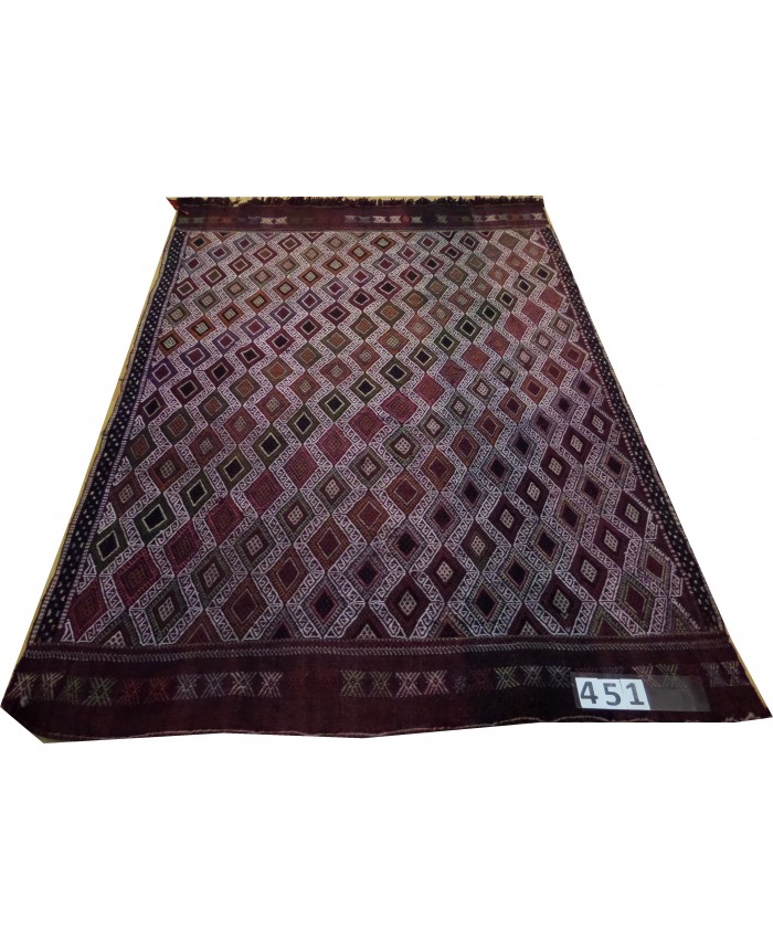 Handmade Turkish Konya Cecim Original Wool On Wool Kilim – FREE SHIPPING..!