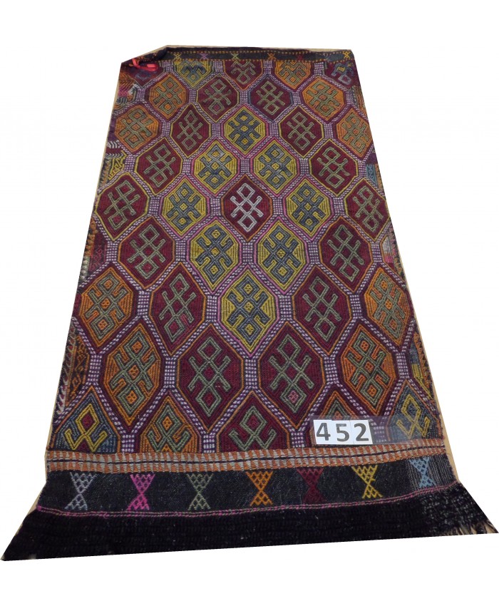 Handmade Turkish Anatolian Cecim Original Wool On Wool Kilim – FREE SHIPPING..!