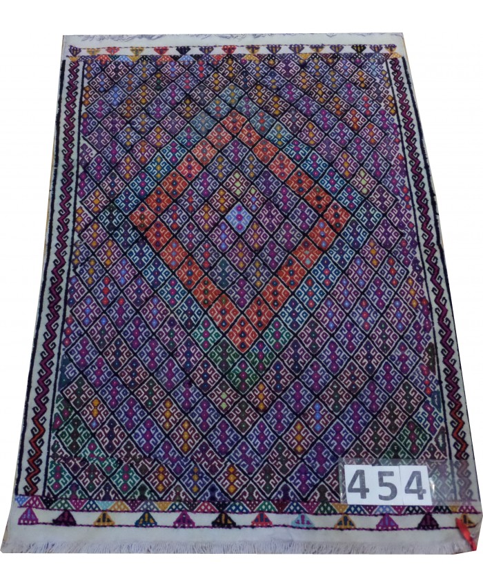 Handmade Turkish Anatolia Cecim Original Wool On Cotton Kilim – FREE SHIPPING..!