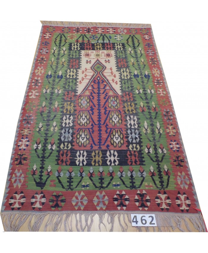 Handmade Turkish Kayseri Nomadic Original  Wool on Wool Kilim – FREE SHIPPING..!