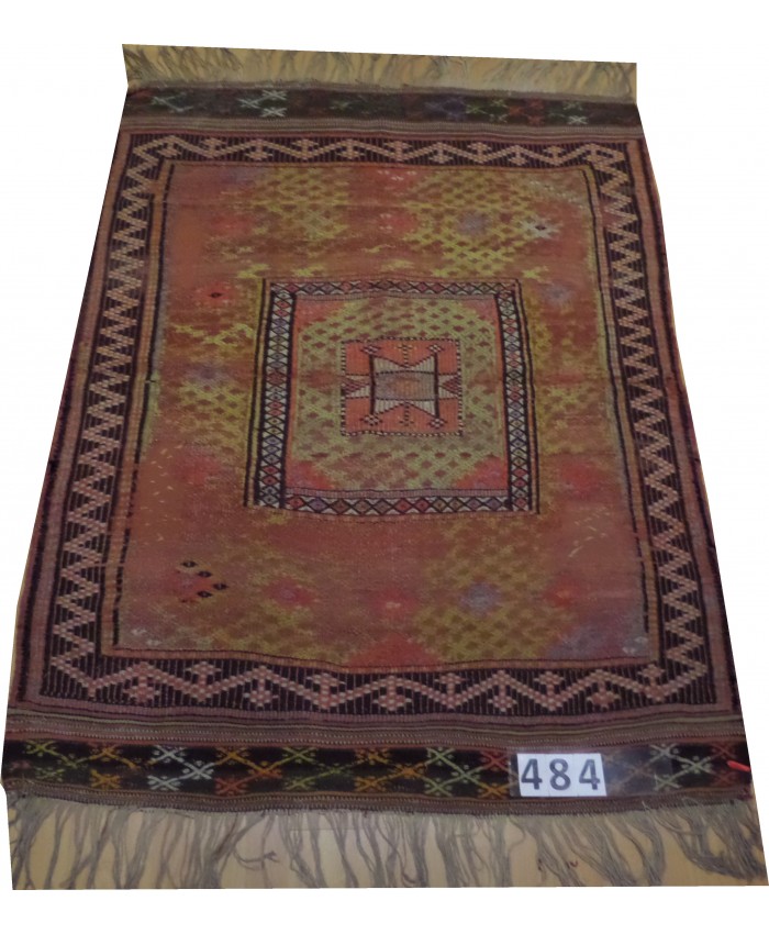 Handmade Turkish Anatolia Nomadic Cecim Kilim Original Wool On Wool  – FREE SHIPPING..!