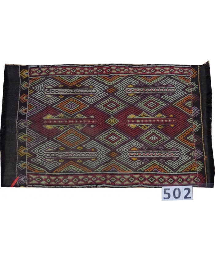 Handmade Turkish Anatolia Nomadic  Cecim Kilim Original Wool On Wool – FREE SHIPPING..!