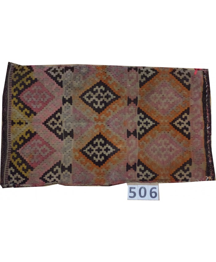 Handmade Turkish Anatolian Nomadic Cushion Kilim Original Wool On Wool – FREE SHIPPING..!