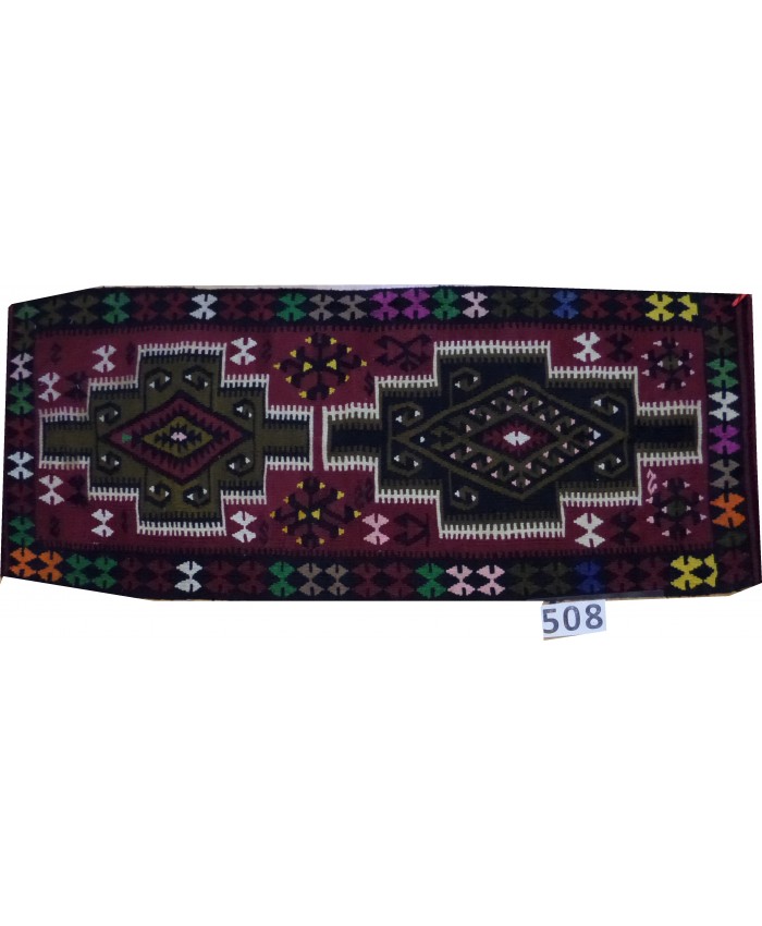 Handmade Turkish Anatolian Nomadic Kilim Original Wool On Wool  – FREE SHIPPING..!