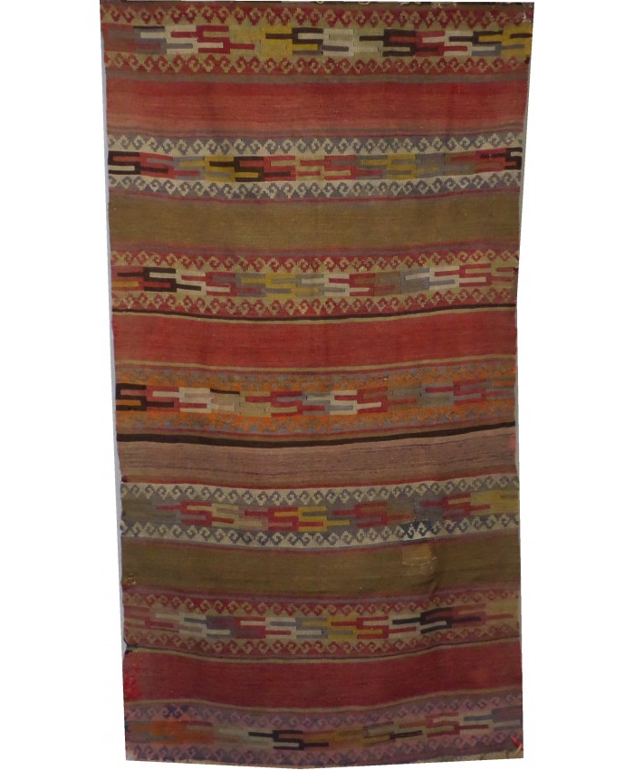 Handmade Turkish Anatolia Nomadic Kilim Original Wool On Wool – FREE SHIPPING..!