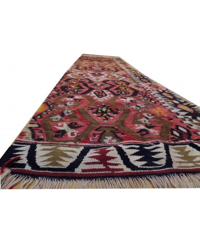 Handmade Turkish Kayseri Nomadic Kilim Original Wool On Wool – FREE SHIPPING..!