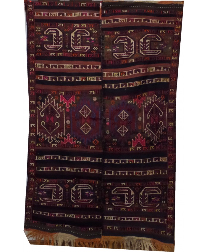 Handmade Hakkari Nomadic Cecim Kilim Original Wool On Wool – FREE SHIPPING..!