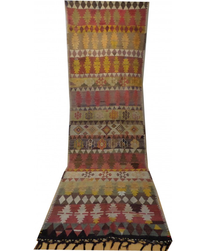 Handmade Turkish Anatolian Nomadic Kilim Original Wool On Wool – FREE SHIPPING..!