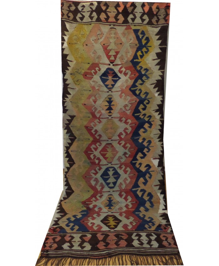 Handmade Turkish Anatolian Nomadic Kilim Original Wool On Wool – FREE SHIPPING..!