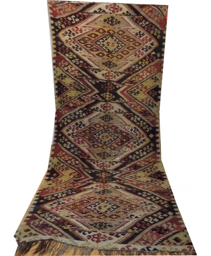 Handmade Turkish Anatolian Nomadic Kilim Original Wool On Wool – FREE SHIPPING..!