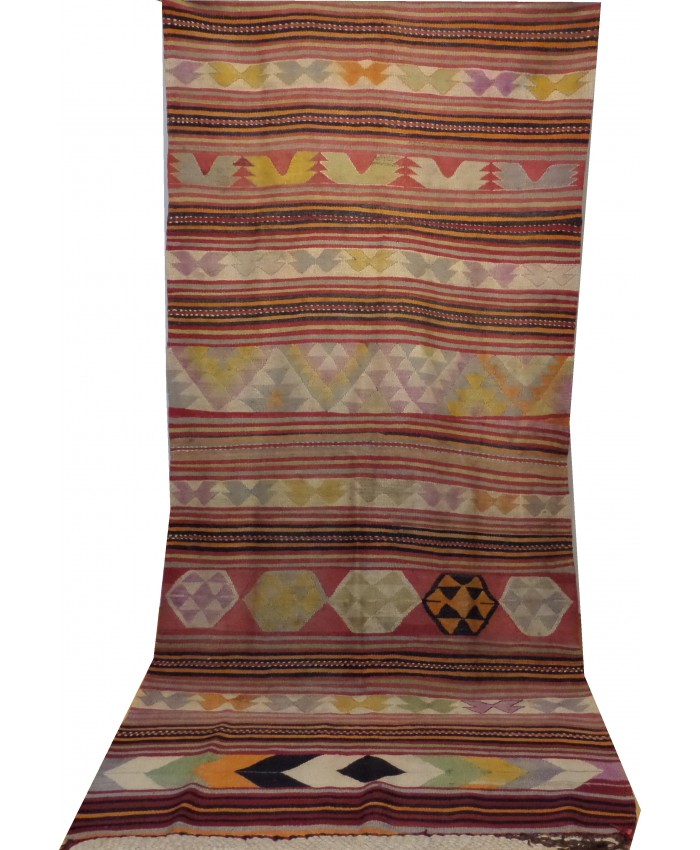 Handmade Turkish Anatolian Nomadic Kilim Original Wool On Wool – FREE SHIPPING..!