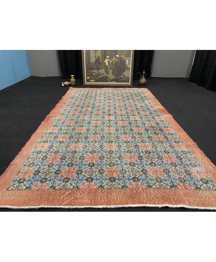 Vintage Turkish Rug / 10x6 Feet Rug