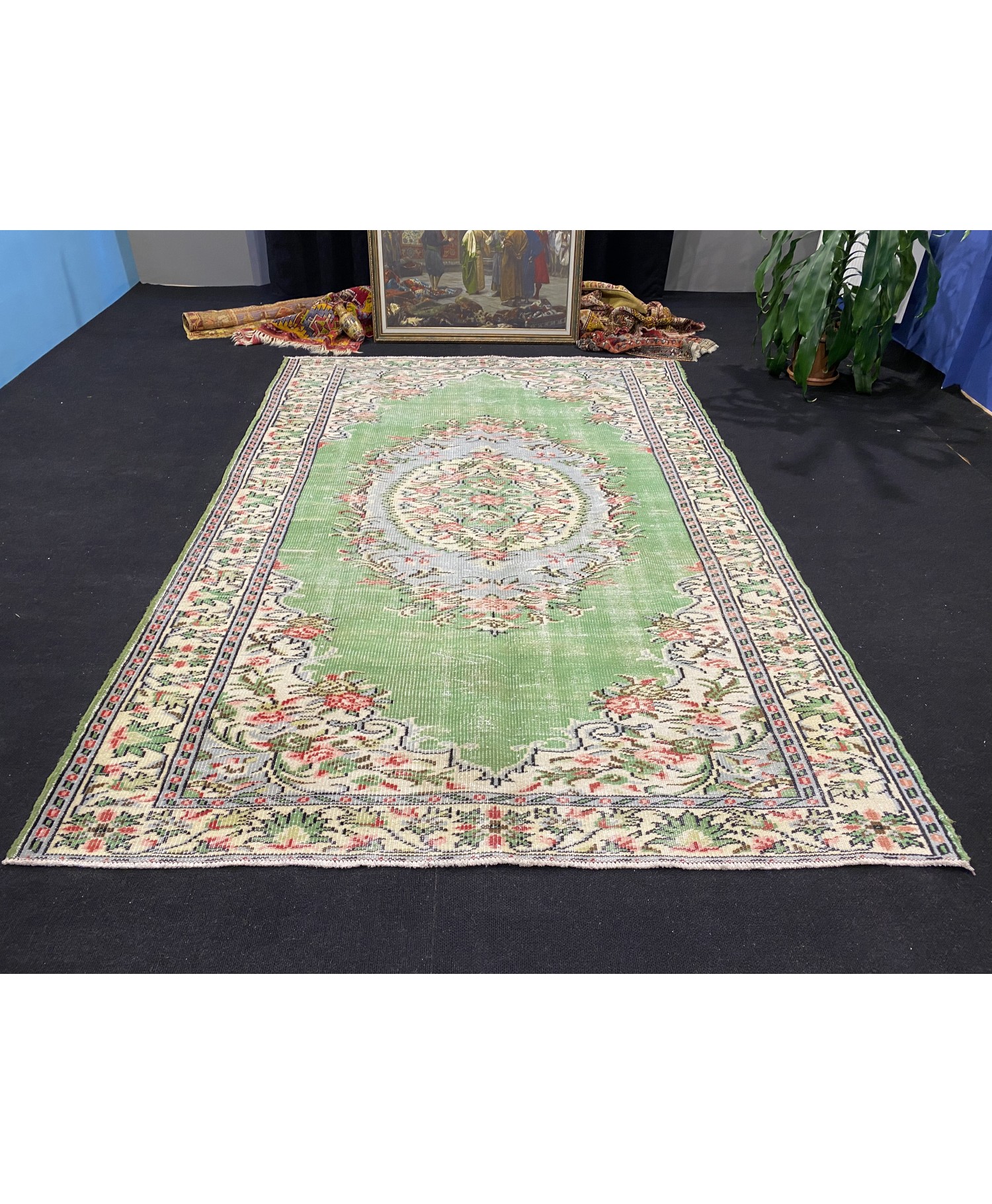 Vintage rug,turkish rug,area rug,runner rug,oriental rug,modern 